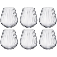 Набор стаканов для виски Crystal Bohemia Col Optic стеклянные 380 мл (6 штук в упаковке)