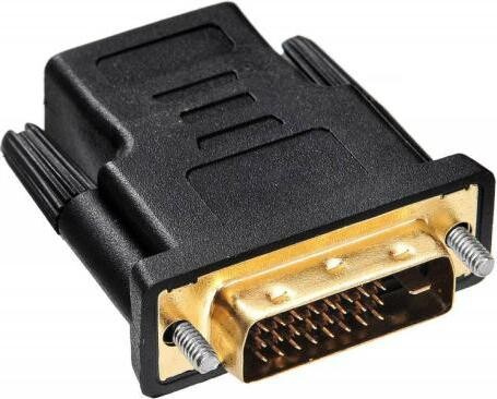 Кабель/переходник Buro Переходник HDMI (f) - DVI-D (m), GOLD, черный [hdmi-19fdvid-m_adpt]