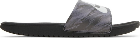 Сандалии Nike Kawa SE Slide GS 'Black Pure Platinum Camo', черный