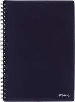 Бумажная продукция Комус Бизнес-тетрадь Classic А5 60 листов синяя в клетку на спирали