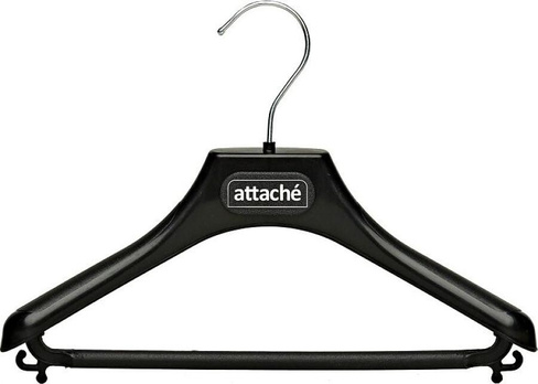 Хранение вещей Attache Вешалка-плечики анатомическая С022 черная (размер 42-44)