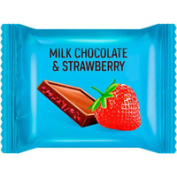 Шоколад порционный O'Zera Milk&Strawberry молочный 1.2 кг