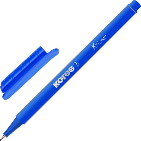 Ручка Kores Линер синий (толщина линии 0.4 мм)