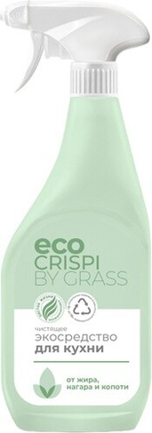 Бытовая химия Grass Чистящий спрей CRISPI экологичный для кухни, 600мл