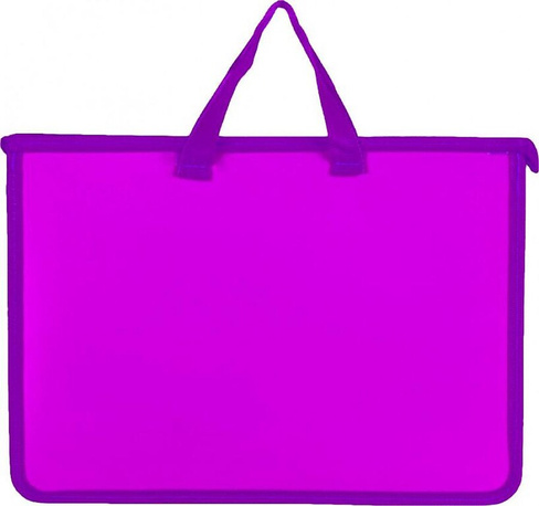 Папка/конверт Attache Папка-портфель пластиковая Neon А4+ розовая