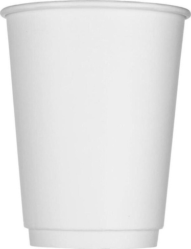 Одноразовая посуда Комус Стакан одноразовый бумажный 300 мл белый 25 штук в упаковке Стандарт