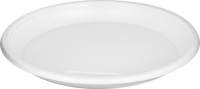 Одноразовая посуда Комус Тарелка одноразовая пластиковая 205 мм белая 50 штук в упаковке Стандарт