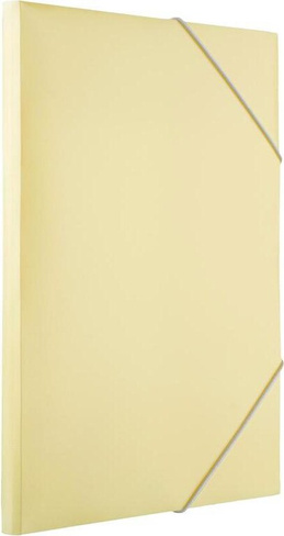 Папка/конверт Attache Папка на резинках Акварель А4, плотн 350мкм, желтая