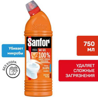 Бытовая химия Sanfor Средство для санузлов "Super power" (гель), 750 г
