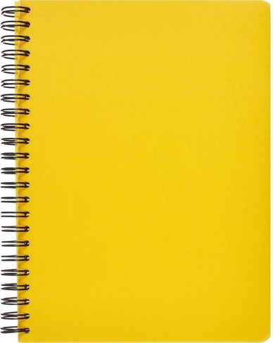 Бумажная продукция Attache Бизнес-тетрадь Bright colours A5 96 листов желтая в клетку на спирали