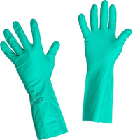 Перчатки хозяйственные Manipula Specialist Перчатки нитриловые Manipula Дизель, хлопчатобумажное напыление, размер 8 (M)