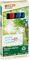 Маркер Edding Набор маркеров для флипчартов 32 Ecoline, 1-5 мм, 4 цвета. карт кор