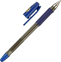 Ручка Pilot Ручка шариковая масляная с грипом "BPS-GP", СИНЯЯ, корпус прозрачный, узел 1 мм, линия письма 0,4 мм, BPS-GP