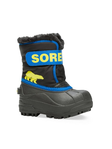 Непромокаемые ботинки Snow Commander с подкладкой из искусственного меха для малышей и маленьких детей Sorel, черный