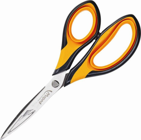 Ножницы бытовые Maped Ножницы 180 мм с пластиковыми прорезиненными анатомическими ручками оранжевого/черного цвета