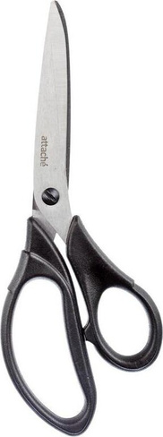 Ножницы бытовые Attache Ножницы Profi 220 мм с пластиковыми анатомическими ручками черного цвета