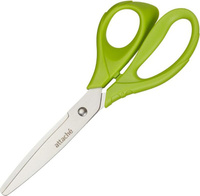 Ножницы бытовые Attache Ножницы Spring 200 мм с пластиковыми анатомическими ручками салатового цвета