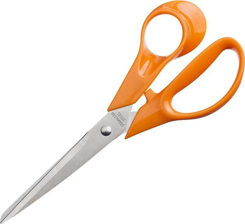 Ножницы бытовые Attache Ножницы Orange 177 мм с пластиковыми анатомическими ручками оранжевого цвета