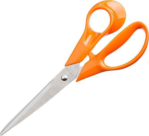 Ножницы бытовые Attache Ножницы Orange 203 мм с пластиковыми анатомическими ручками оранжевого цвета