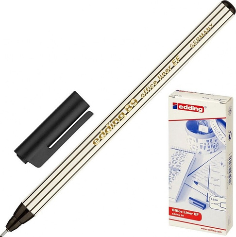 Ручка Edding Линер E-89/001 черный (толщина линии 0.3 мм)