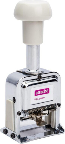 Штемпельная продукция Attache Нумератор автоматический 6-разрядный