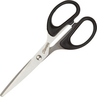 Ножницы бытовые Комус Ножницы 160 мм с пластиковыми симметричными ручками черного цвета
