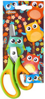 Ножницы бытовые №1 School Ножницы детские Веселые совята (135 мм, с эргономичными ручками)