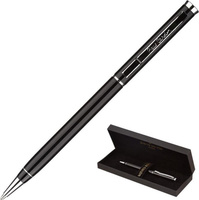 Ручка Pierre Cardin Ручка подарочная шариковая Gamme, корпус черный, алюминий, хром, синяя, PC0892BP