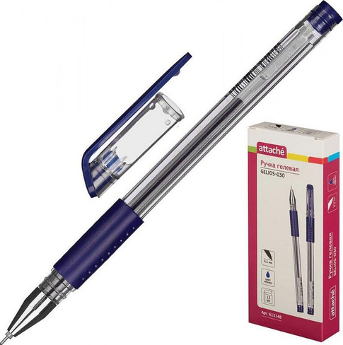 Ручка Attache Ручка гелевая Gelios-030 синяя (толщина линии 0.5 мм)