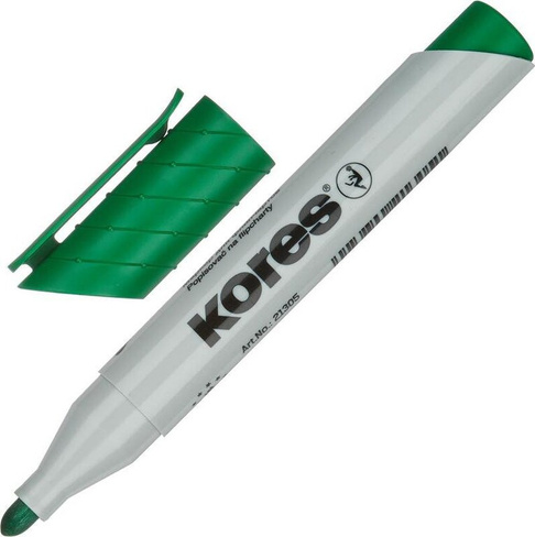 Маркер Kores Маркер для бумаги для флипчартов XF1 зеленый (толщина линии 3 мм)