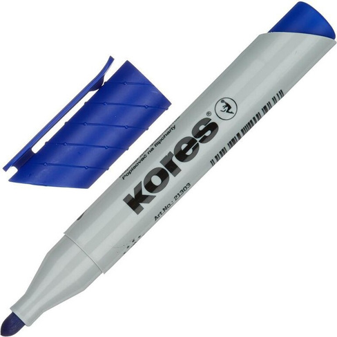 Маркер Kores Маркер для бумаги для флипчартов XF1 синий (толщина линии 3 мм)