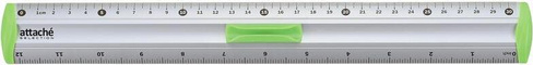 Чертежная принадлежность Attache Линейка aluminium 30 см алюминиевая с держателем зеленая