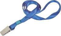 Бейдж Attache шнурок Держатель для бейджа с клипом синий (5 штук в упаковке)