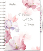 Бумажная продукция Attache Бизнес-тетрадь Flower Dreams I Choose A5 разноцветная 140 листов в клетку на спирали