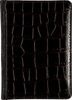 Блокнот Альт Ежедневник недатированный "Caiman", А6+, 136 листов, коричневый