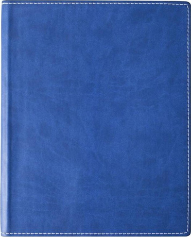 Бумажная продукция Attache Бизнес-тетрадь Клэр А4 96 листов синяя в клетку на сшивке (215х265 мм)