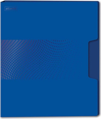 Папка/конверт Attache Скоросшиватель пластиковый с пружинным механизмом Digital А4+ до 120 листов синий