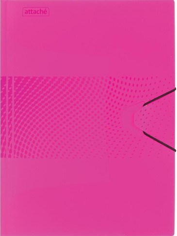 Папка/конверт Attache Папка на резинке "Digital", А4+, розовая