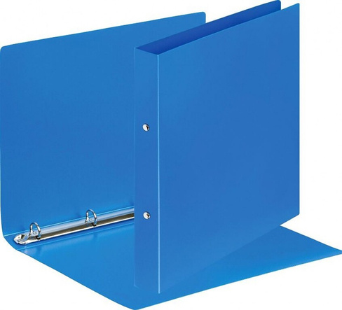 Папка/конверт Attache Папка на 4-х кольцах 32 мм синяя до 170 листов (пластик 0.45 мм)