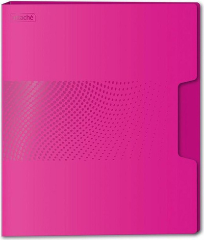 Папка/конверт Attache Скоросшиватель пластиковый с пружинным механизмом Digital А4+ до 120 листов розовый