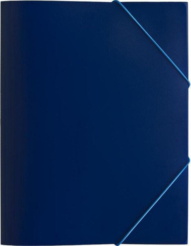 Папка/конверт Attache Папка на резинке A4 пластиковая синяя (0.45 мм, до 200 листов)