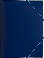 Папка/конверт Attache Папка на резинке A4 пластиковая синяя (0.45 мм, до 200 листов)