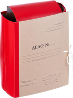 Папка/конверт Attache Папка архивная Дело А4 из бумвинила красная 120 мм