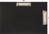 Папка/конверт Attache Папка-планшет с 2 зажимами A4 черная горизонтальная/вертикальная