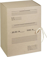 Папка/конверт Attache Короб архивный картон бурый 240х150х330 мм