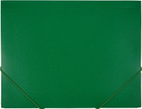 Папка/конверт Attache Папка на резинках А4 пластиковая зеленая (0.6 мм, до 200 листов)