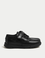 Детские кожаные школьные туфли Freshfeet Riptape (8 маленьких — 2 больших) Marks & Spencer, черный