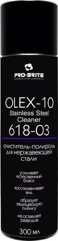 Бытовая химия Pro-Brite Профессиональный очиститель-полироль для нержавеющей стали OLEX-10 300 мл