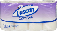 Туалетная бумага Luscan Бумага туалетная Comfort 2-слойная белая (8 рулонов в упаковке)