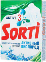 Бытовая химия Sorti Порошок стиральный автомат Активный кислород для белого белья 350 г